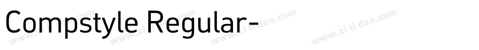 Compstyle Regular字体转换